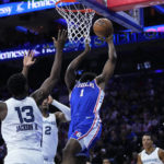 Harden, Embiid, Harris rally 76ers past Grizzlies 110-105