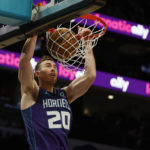 Jokic carries short-handed Nuggets past Hornets 119-105