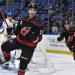 Noesen has goal, assist as Hurricanes rout Sabres 5-1