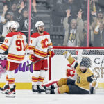 Golden Knights rally from 2 down in 3rd to beat Flames in OT