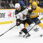 Crouse scores 2 goals as Coyotes rally, beat Predators 4-2