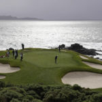 Kitayama leads Pebble Beach as the worst of the wind looms