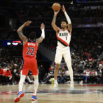 Blazers rally from 20 down to end Wizards' win streak