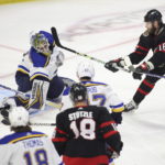 Stutzle, Tkachuk power Senators to 7-2 win over Blues