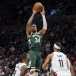 Bucks beat Trail Blazers 127-108 for 8th straight win