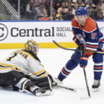 Zacha helps Bruins beat Oilers 3-2 for 7th straight win