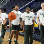 Spartans lose to Michigan in their first game since shooting