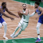 Celtics lose Jaylen Brown, hold on to beat Sixers 106-99