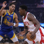Thompson scores 42 points, Warriors beat Rockets 116-101