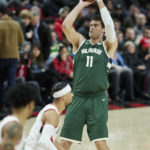 Bucks beat Trail Blazers 127-108 for 8th straight win