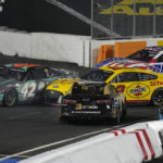 Column: Sloppy race clouds NASCAR's return to LA Coliseum