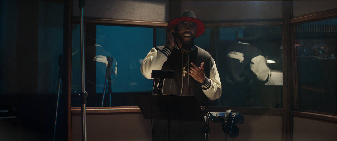 This photo provided by Uber shows Montell Jordan a scene from Uber One 2023 Super Bowl NFL football...