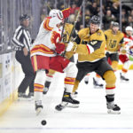 Golden Knights rally from 2 down in 3rd to beat Flames in OT