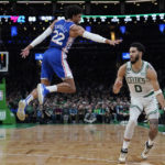 Celtics lose Jaylen Brown, hold on to beat Sixers 106-99