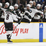 Crouse scores 2 goals as Coyotes rally, beat Predators 4-2