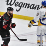 Noesen has goal, assist as Hurricanes rout Sabres 5-1