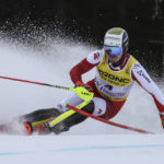 Austrian skier Feller leads 1st run of slalom at worlds