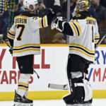 Jeremy Swayman makes 29 saves, Bruins blank Predators 5-0