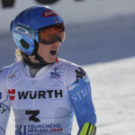 American skier Shiffrin leads 1st run in GS at worlds