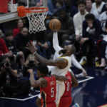 James closes in on NBA record, Lakers falls to Pelicans