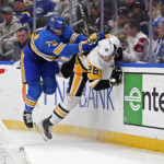 Rust's overtime goal lifts Penguins to 3-2 win over Blues