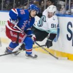 Tarasenko scores in debut, Rangers beat Kraken 6-3