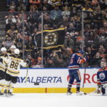 Zacha helps Bruins beat Oilers 3-2 for 7th straight win