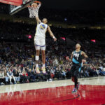 Lillard has triple-double, Blazers rally late past Warriors