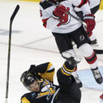 Nico Hischier leads Devils past weary Penguins, 5-2