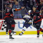 Svechnikov ends drought with 2 goals, Hurricanes beat Blues
