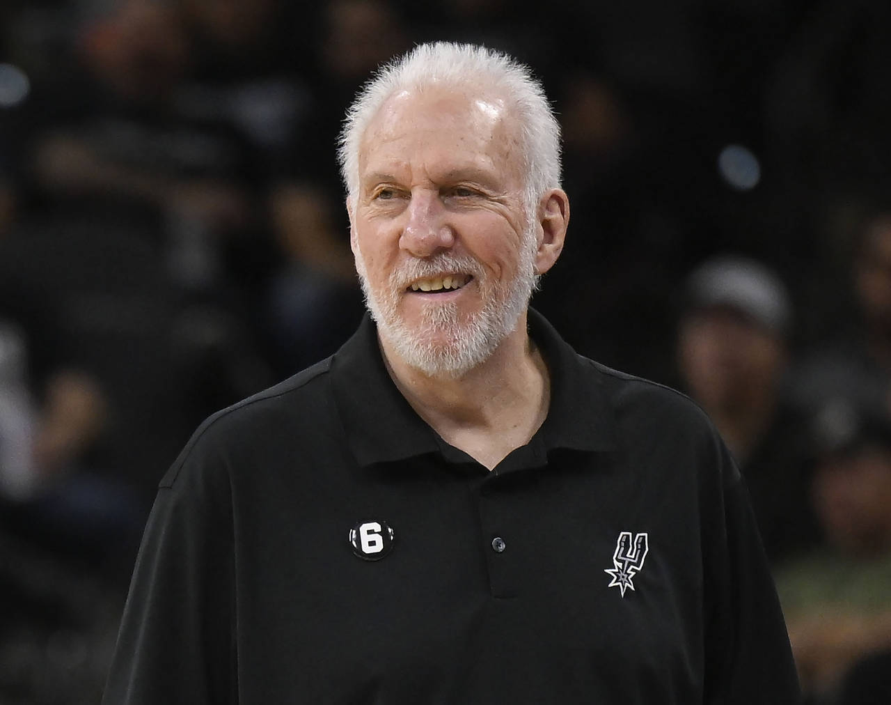 FILE - San Antonio Spurs head coach Gregg Popovich watches the action during the first half of an N...