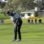 Rose has 2-shot lead at Pebble going into a Monday finish