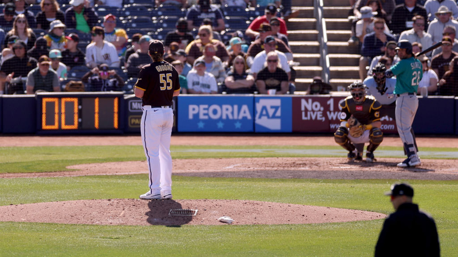 Mariners Padres pitch clock...