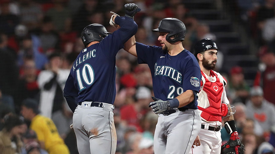 Seattle Mariners Jarred Kelenic Cal Raleigh...
