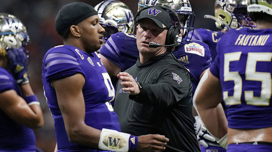 UW Huskies Michael Penix Kalen DeBoer...