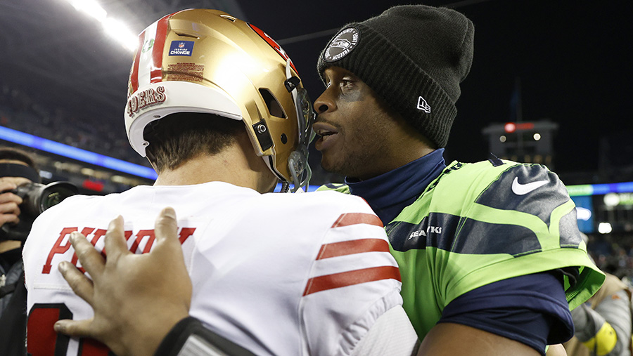 Seattle Seahawks Geno Smith...