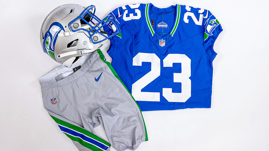 アイドル XG Seattle Seahawks uniform size L Women's Seattle Seahawks Jaxon Smith-Njigba Nike Royal