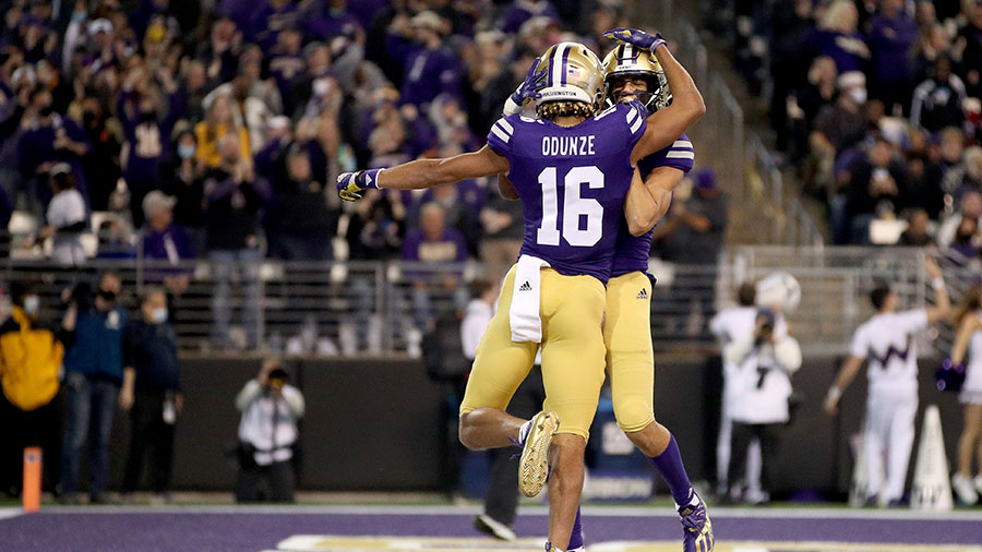 UW Huskies Rome Odunze Jalen McMillan...