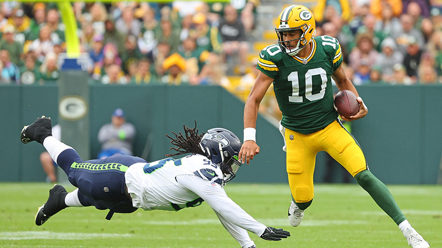 Seattle Seahawks Packers Jordan Love...