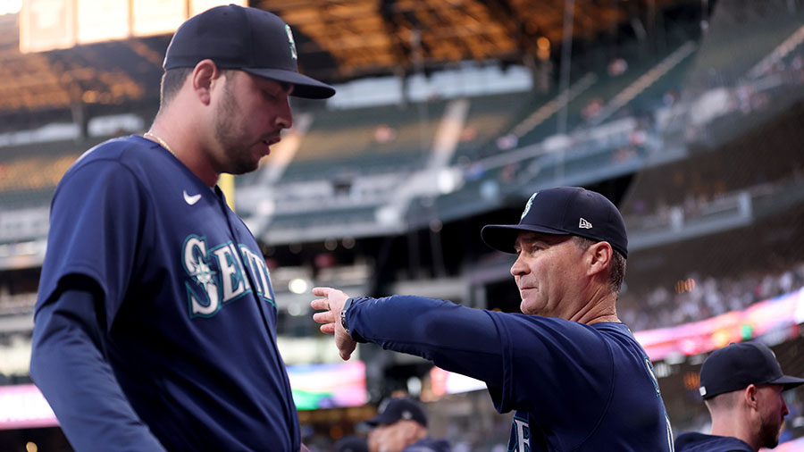 Seattle Mariners Scott Servais Tayler Saucedo...