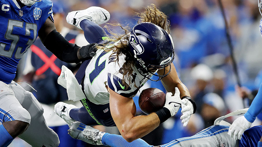 Seattle Seahawks Colby Parkinson...
