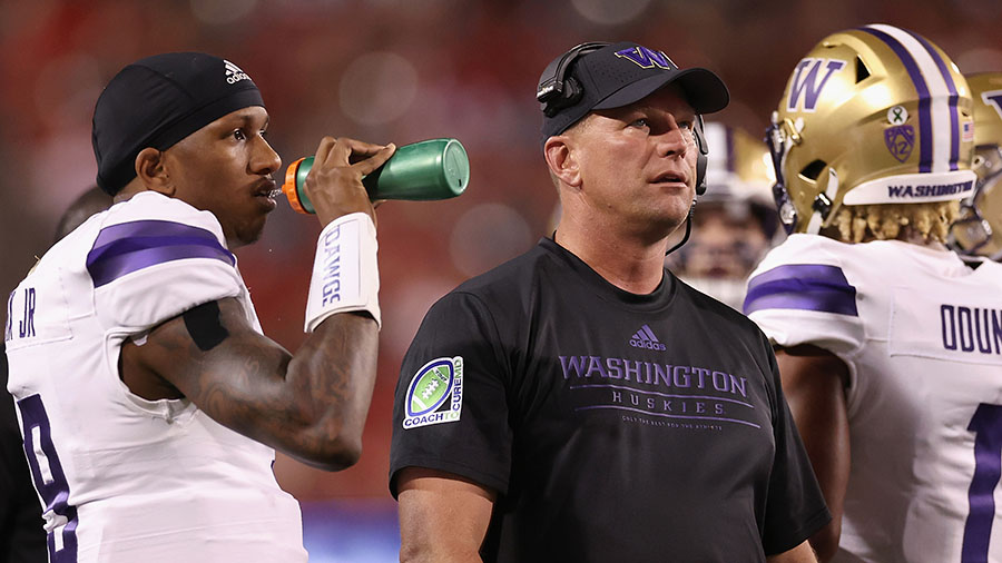 UW Huskies Kalen DeBoer...