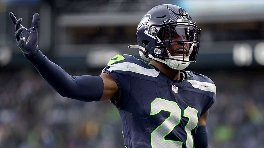 Seattle Seahawks Devon Witherspoon...