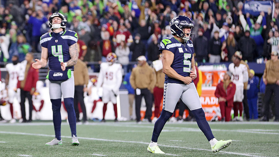 Seattle Seahawks Jason Myers...