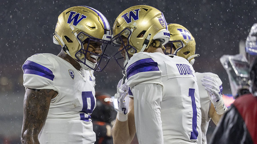 UW Huskies Michael Penix Jr. Rome Odunze...
