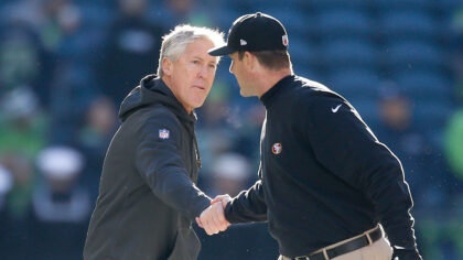 Seattle Seahawks Jim Harbaugh Pete Carroll...