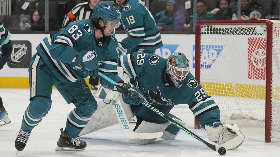 Seattle Kraken San Jose Sharks Mackenzie Blackwood...