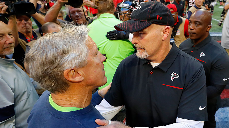 Seattle Seahawks coach Pete Carroll Dan Quinn...