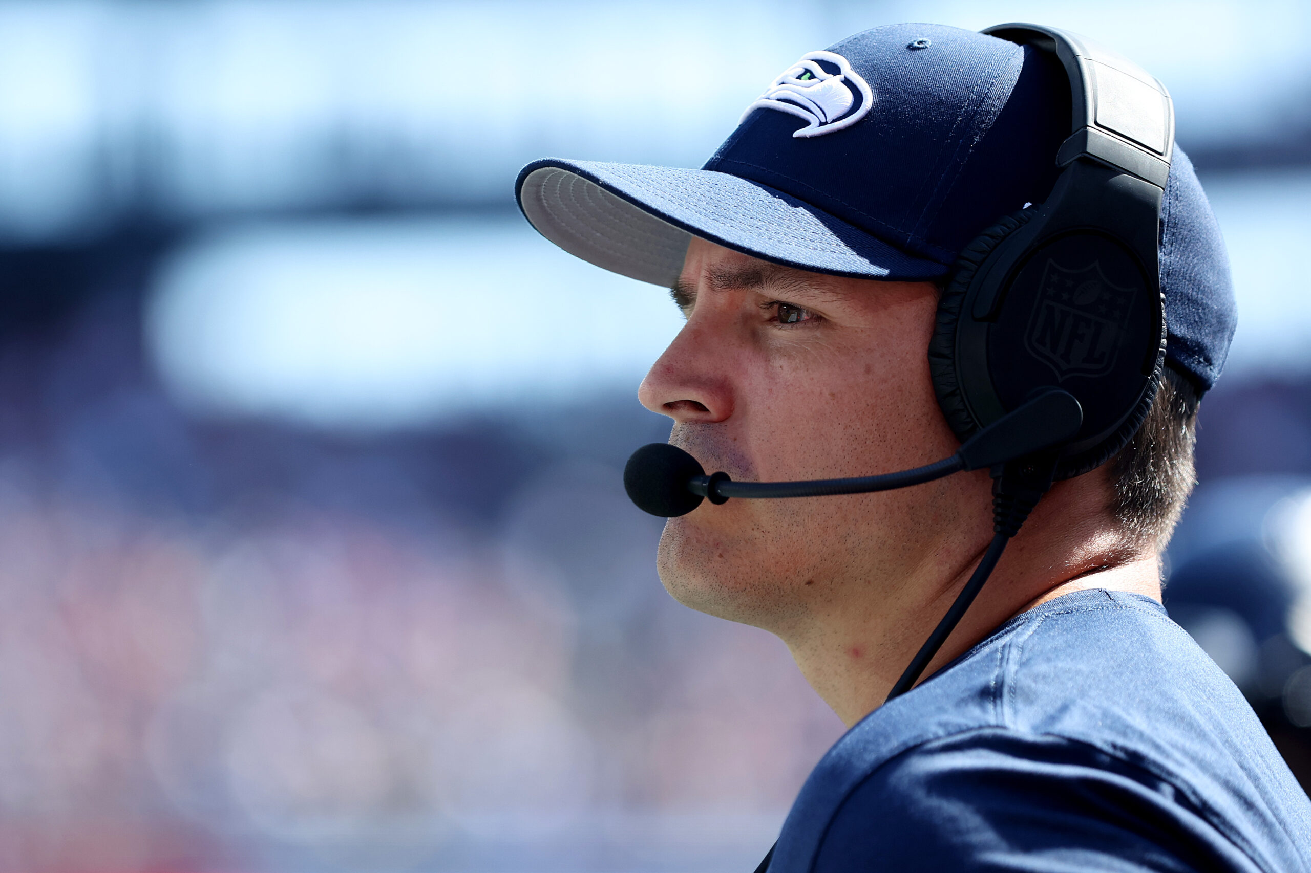 Seattle Seahawks Mike Macdonald in-game adjustments...