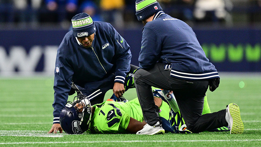 Seattle Seahawks Geno Smith injury...